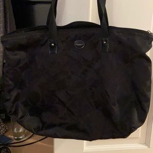 Coach nylon tote bag